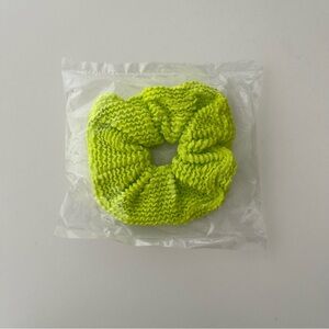 NWT bright green scrunchie